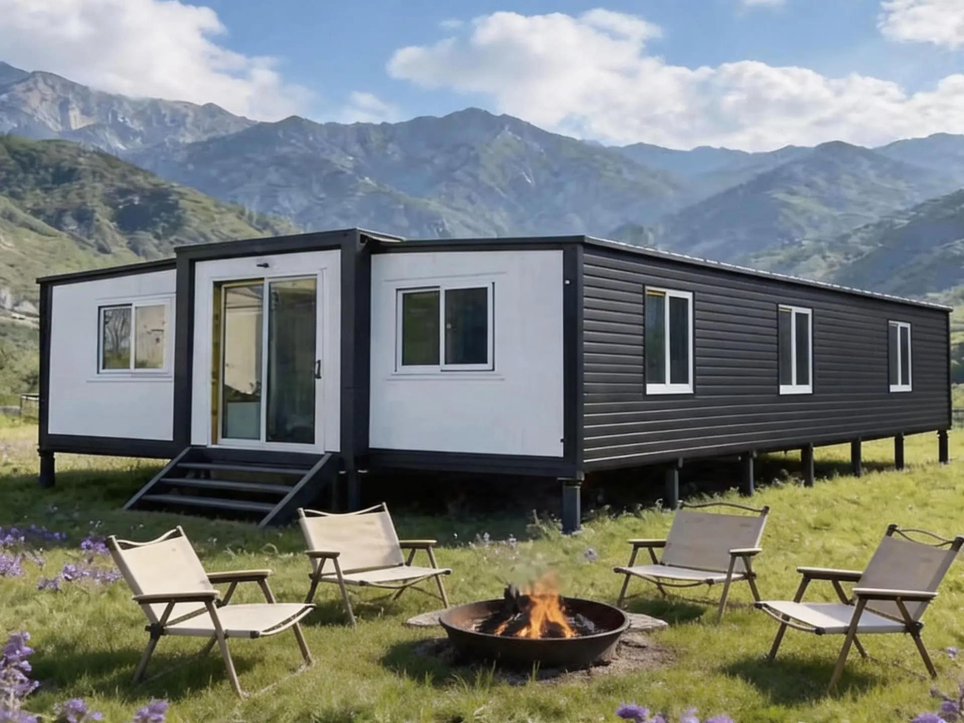 expandable container house Airbnb