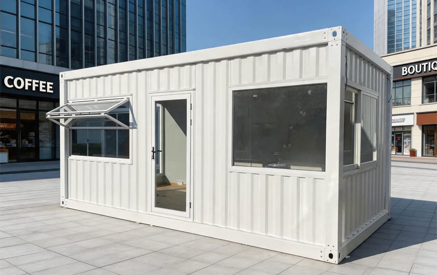 pop up shop in a container