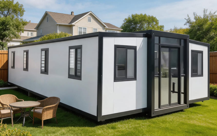 expandable container house Airbnb