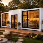 20ft expandable container house backyard Airbnb