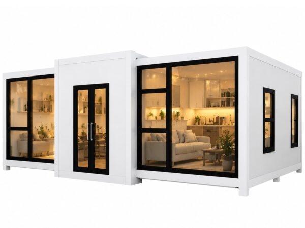 20ft expandable container house for backyard Airbnb rental