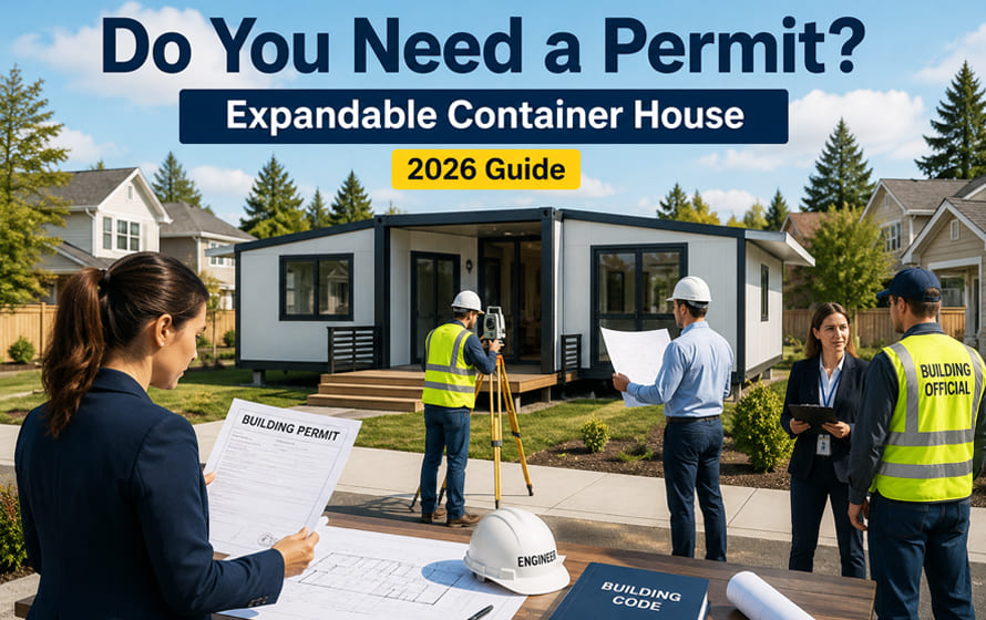 expandable container house permit requirements and building approval process in 2026